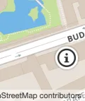 A MapHub map showing the new Info widget minimized to a small circular &#x27;i&#x27; icon on the map, as described in the text.